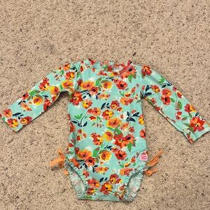 Floral Long Sleeve Baby Bodysuit